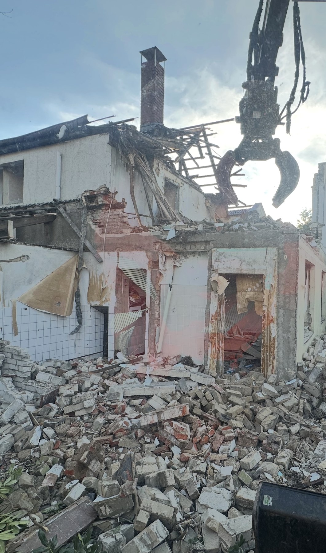 Rückbau eines Wohnhauses bis auf das Erdgeschoss